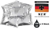 Bundeswehr Trinkwasser - Pack mit 5 x 100 ml Beutel - 5...