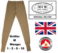 Britische Unterhose - Flammhemmend - Lang - Khaki -...
