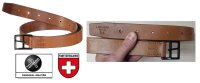 Schweizer Armee Ledergürtel - ca.3,3cm - Neuwertig -...