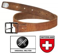 Schweizer Armee Ledergürtel - ca.3,3cm - Gebraucht -...