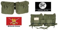 Britische Armee Koppel- / Beckentaschen Set - M 58 - Oliv...