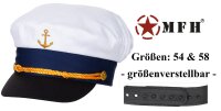 Marineschirmmütze - Größenverstellbar -...