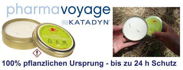 Pharmavoyage® Anti - Mückenkerze - Deluxe - bis zu 24h - 100% pflanzlichen Ursprungs