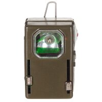 Polnische Taschenlampe - Braun - Signallampe - Neuwertig...