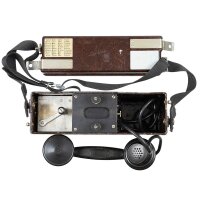 Finnisches Feldtelefon "Ericsson" - Ackerschnacker - mit Zubehör - TOP Zustand - Original Militär
