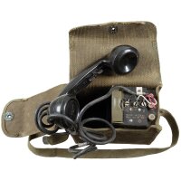 US Amerikanisches Feldtelefon - EE-8 - Fernmelder - mit Zubehör - guter Zustand - Original Militär