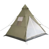 Indianer Zelt "Tipi" - Moskitonetz - Mittelmast...