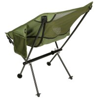 Klappstuhl "Ultralight" - Kompakt - Leicht - Extrem Stabil - Oliv - bis 90 kg -  max. 1kg mit Transportasche