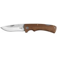 Klappmesser - geschraubte Holzgriffschalen - Hammerschlag...