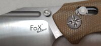 Klappmesser - geschraubte Micarta-Griffschalen -  Klinge aus 8Cr14Mov Stahl - Klinge: ca. 9,5 cm - Glattschliff