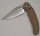 Klappmesser - geschraubte Micarta-Griffschalen -  Klinge aus 8Cr14Mov Stahl - Klinge: ca. 9,5 cm - Glattschliff