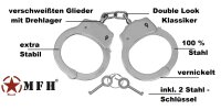 Stahl Handschellen - Handfesseln - "Deluxe"-...