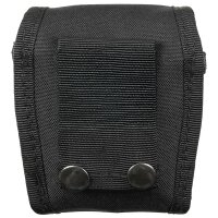 Profi Handschellen - Etui - Schwarz - mit Gürtelschlaufe und Druckknopfverschluss - sehr leicht - sehr widerstandsfähig