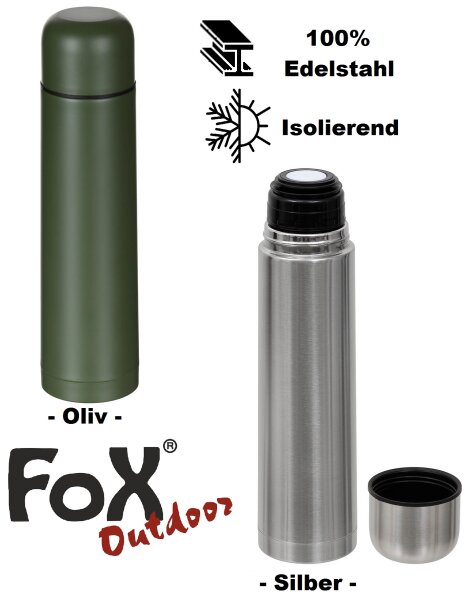 Vakuum - Thermokanne - 100% Edelstahl – Unzerbrechlich - geruchs- und geschmacksneutral