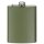 Flachmann - 100% Edelstahl 8 OZ = 225ml - Oliv - geruchs- und geschmacksneutral