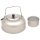 Teekessel mit Teesieb - ca. 950 ml = 1 QT - 100 % Aluminium - geruchs- und geschmacksneutral
