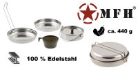 Kochgeschirr - 5 tlg.  - Topf + Tasse + Pfanne +...