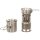 Kochset "Travel" - 5 tlg. - 100 % Edelstahl - ca. 620 g - Pfanne ca. 300ml - Topf ca. 1,25l - Kocher - Topfständer - stapelbar