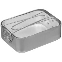 Holländisches Kochgeschirr - Essgeschirr - 2 teilig - 100 % Aluminium - Topf ca. 1 l - Topf ca. 0,7 l - ca. 370 g
