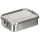 Lunchbox - Brotzeitdose - auslaufsicher - groß - ca. 1 Liter - 100% Edelstahl - ca. 19 x 14,5 x 6,5 cm - Spülmaschinen geeignet