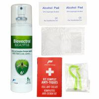 Pharmavoyage® Erste Hilfe Anti - Zecken - Notfallset - Schutz vor und zur Behandlung nach Zeckenbissen - First Aid Anti - Tick