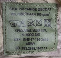 NL Holländische Feldflaschen Set - ca. 0,8 Liter - Kunststoff - inkl. Metall Becher mit Klappgriffen - DPM Bezug - Original Militär