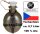 Tschechische Feldflasche "M60" - ca. 0,7 Liter - 100 % Aluminium - inkl. Lederriemen -  Original Militär