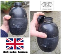 Britische Feldflasche - Schwarz - Kunststoff - Gebraucht...