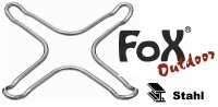 Topfkreuz für Campingkocher, Stahl Verchromt -...