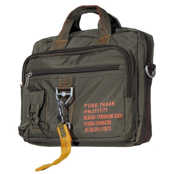 Handtasche - Laptoptasche - "PureTrash" - Karabinerhaken - ca. 12 Liter - ca. 950 g - ca. 40 x 30 x 10 cm