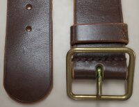 Schweizer Ledergürtel - Braun - Metallschnalle - ca....
