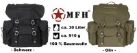 BW Rucksack - Canvas - ca. 30 Liter - ca. 910 g - ca. 45...