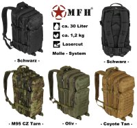 US Rucksack - Assault I Laser - ca. 30 Liter - ca. 1,2 kg...
