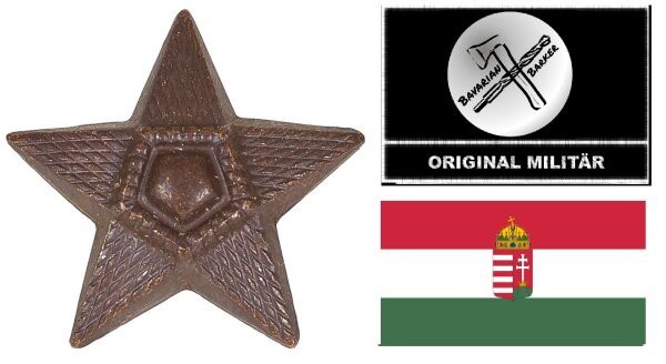 Ungarisches Abzeichen "Stern" - Bronze - Original Militär