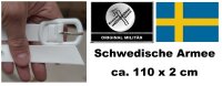 Schwedischer Gürtel - Weiß - ca. 110 cm -  PVC...