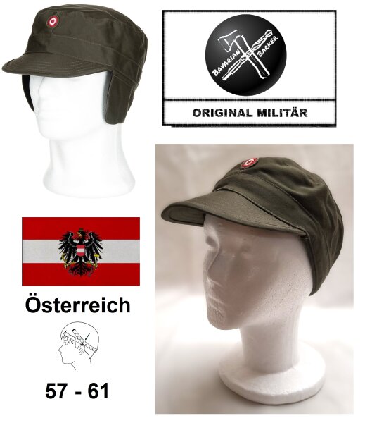 Österreichische Kampfanzugskappe - Mütze - KAZ 03 Winter - Original Militär