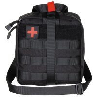 Tasche Erste Hilfe - Groß - Molle IFAK - abnehmbare Molle -Trägerplatte - ca. 21 x 22 x 12 cm - 100 % Polyester