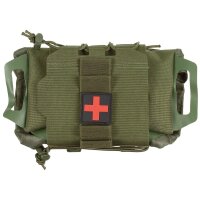 Tasche Erste Hilfe - Tactical IFAK - 2teilig (Tasche und Trägerrolle) - Schnellzugriff - ca. 25 x 15 x 5 cm - 100 % Polyester