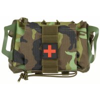 Tasche Erste Hilfe - Tactical IFAK - 2teilig (Tasche und Trägerrolle) - Schnellzugriff - ca. 25 x 15 x 5 cm - 100 % Polyester