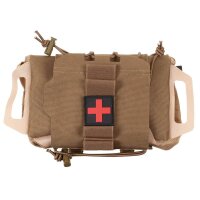 Tasche Erste Hilfe - Tactical IFAK - 2teilig (Tasche und Trägerrolle) - Schnellzugriff - ca. 25 x 15 x 5 cm - 100 % Polyester