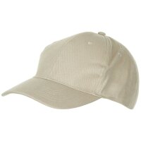Baseball Cap - Flach - Gebürstet - Größenverstellbar durch Messingverschluss - 100 % Baumwolle