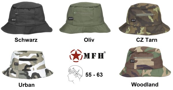 Schlapphut - klassischer Anglerhut - Fischermütze – Taschen - 65% Polyester, 35% Baumwolle