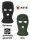 Sturmhaube - Balaclava - 3 Loch - grobrippig getrickt - Einheitsgröße - doppelt gelegt - 100 % Polyacryl