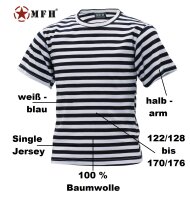 Russische Marine Kinder T - Shirt - weiß/blau -...