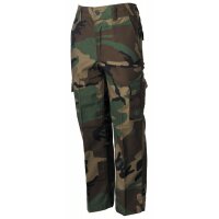 US BDU Kinderhose - hochwertiges Mischgewebe - 2 seitliche Einschubtasche - 65 % Polyester, 35 % Baumwolle