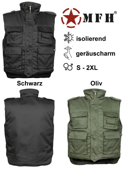 US Steppweste "Ranger" - diverse Taschen - sehr hochwertig verarbeitetet - Polyester - Baumwoll - Mischgewebe
