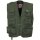 Outdoor Weste - schwere Ausführung - verdeckter Front-Reißverschluss - sehr viele Taschen - 65 % Polyester, 35 % Baumwolle