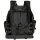 Weste "USMC" - mit Koppel - Pistolenholster - Netzgewebe - viele Taschen und Magazintaschen - 100 % Polyester