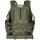 Weste "USMC" - mit Koppel - Pistolenholster - Netzgewebe - viele Taschen und Magazintaschen - 100 % Polyester