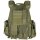 Weste "Ranger" mit Trinksystem - div. Taschen - Weitenregulierung an der Hüfte - Molle - 100% Polyester